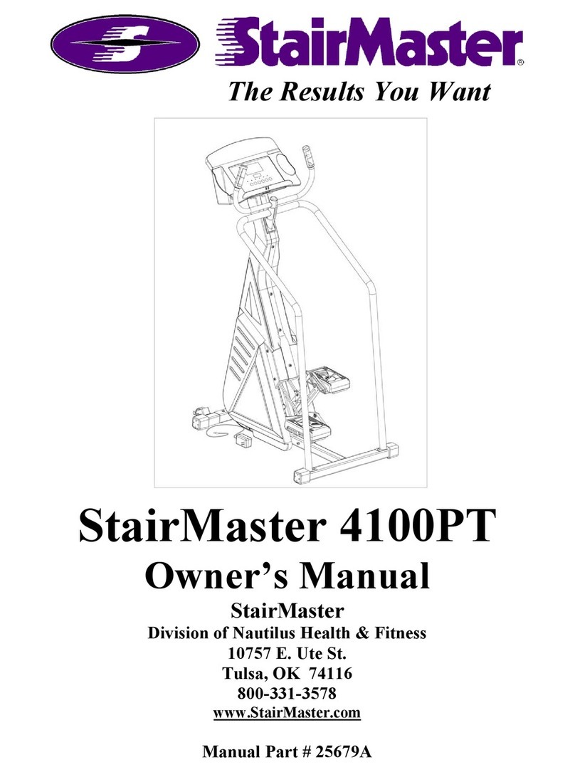 Stairmaster 4100PT owner's manual