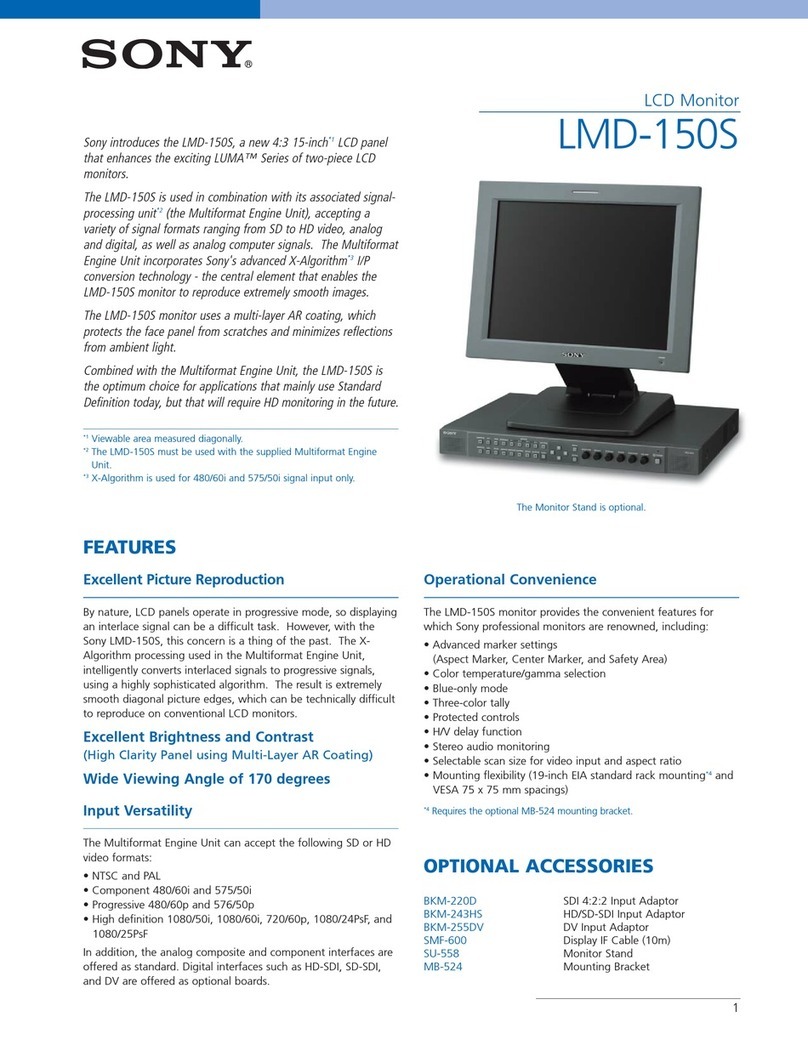 Sony LMD-150S User manual