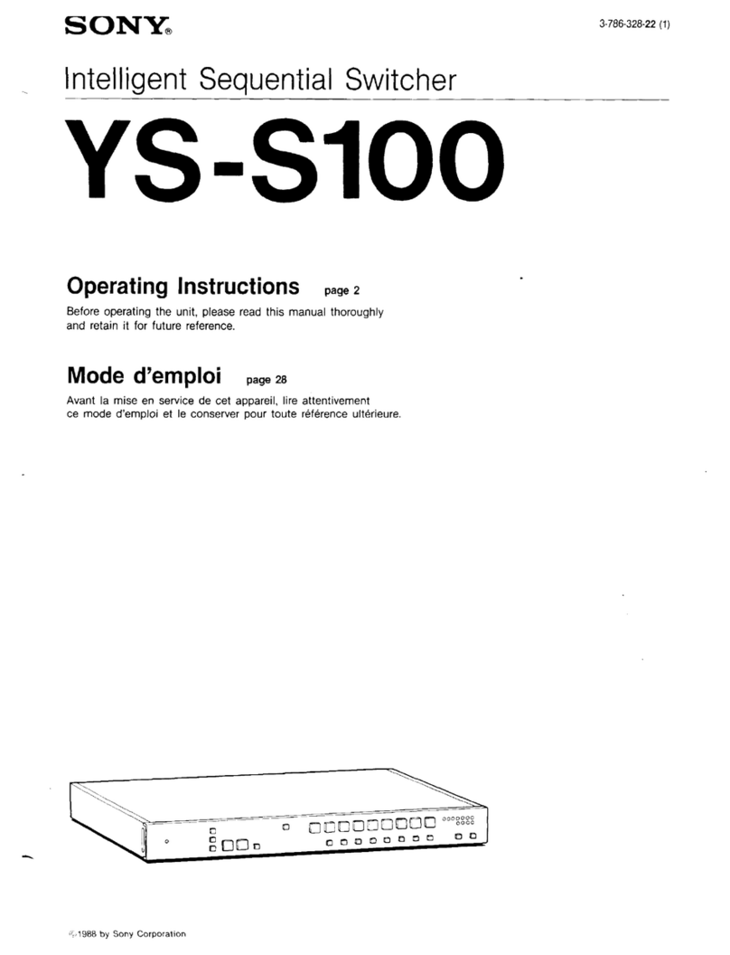 Sony YS-S100 operating instructions