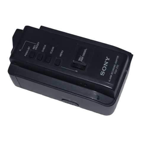 Sony PGV-250 Operation manual