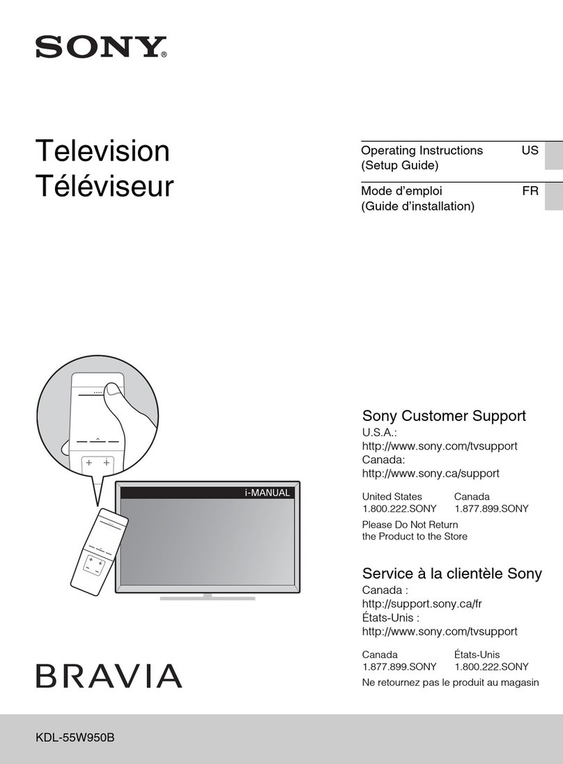 Sony Bravia KDL-55W950B User manual Sony Bravia KDL-55W950B User manual