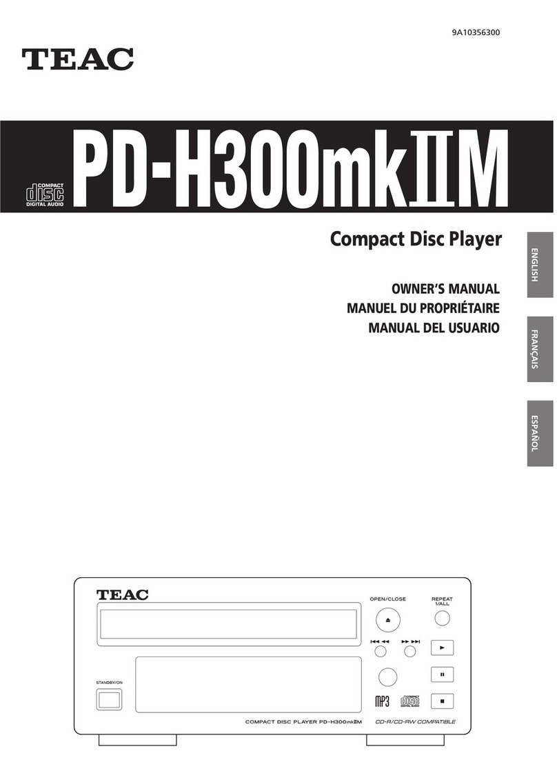Teac PD-H300mkIIM owner's manual
