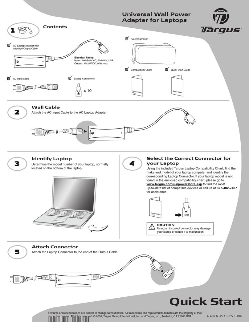 Targus APP2001US User manual