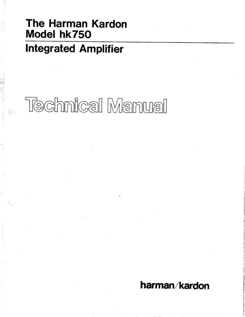 Harman Kardon HK750 User manual Harman Kardon HK750 User manual
