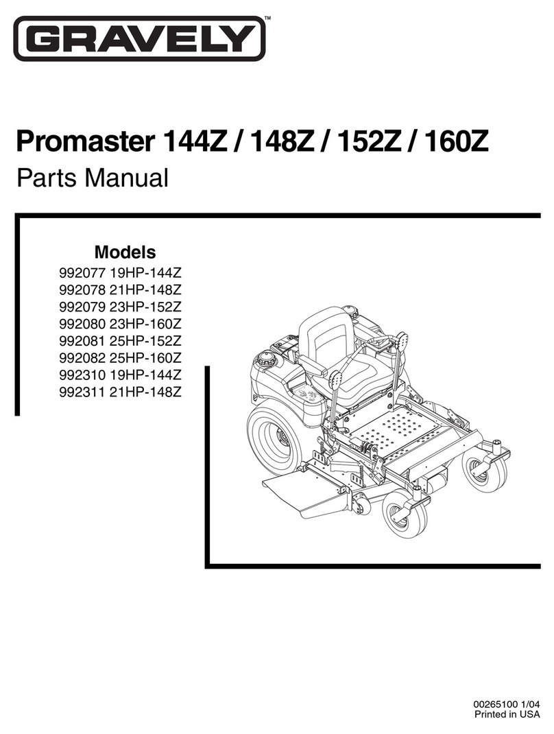 Gravely 992078 21HP-148Z parts manual