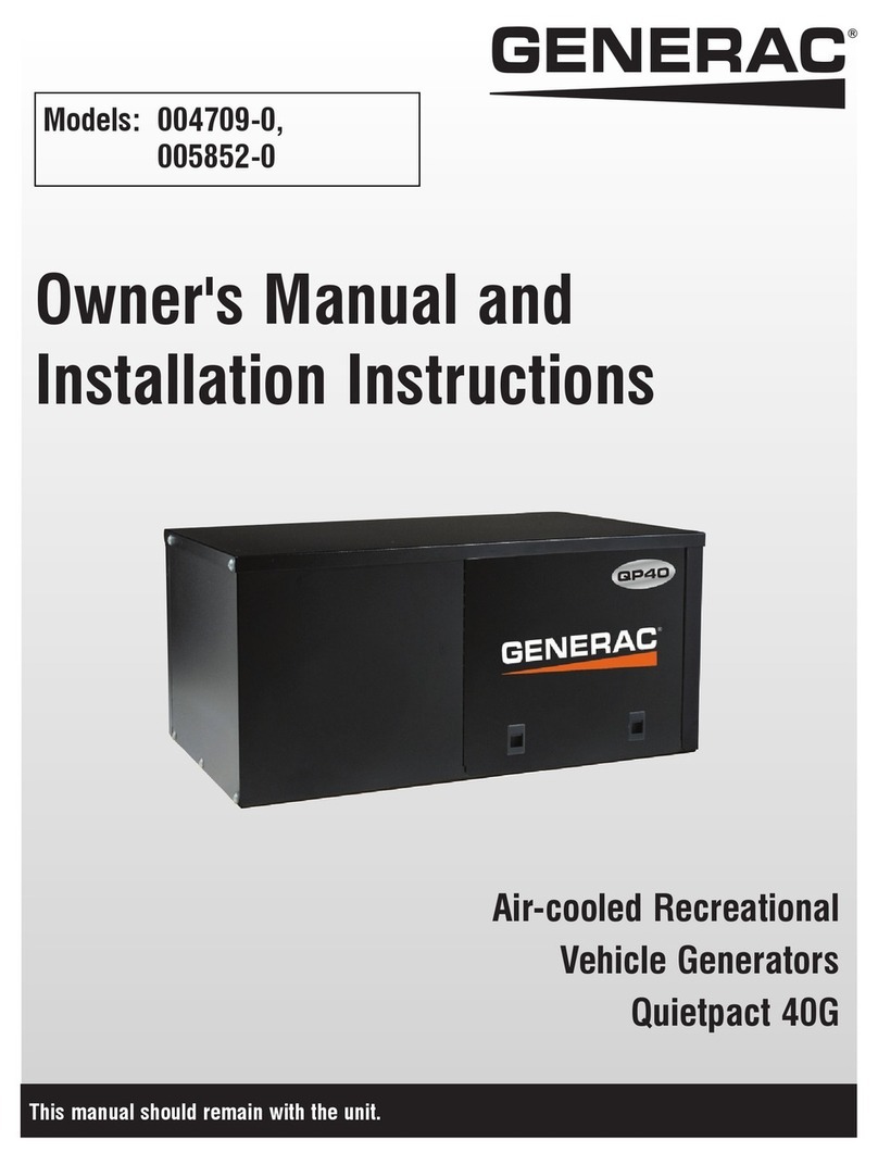 Generac Power Systems 004709-0 User manual