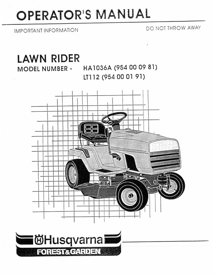 Husqvarna LT112 User manual