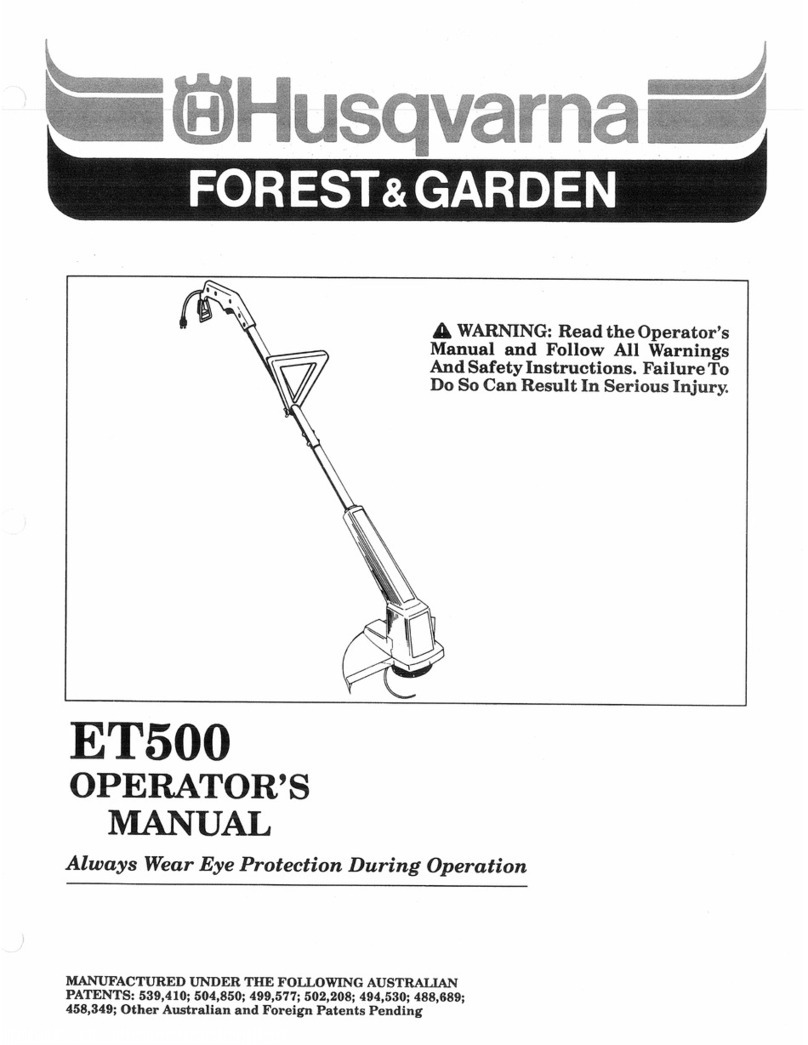 Husqvarna ET500 Operator's manual