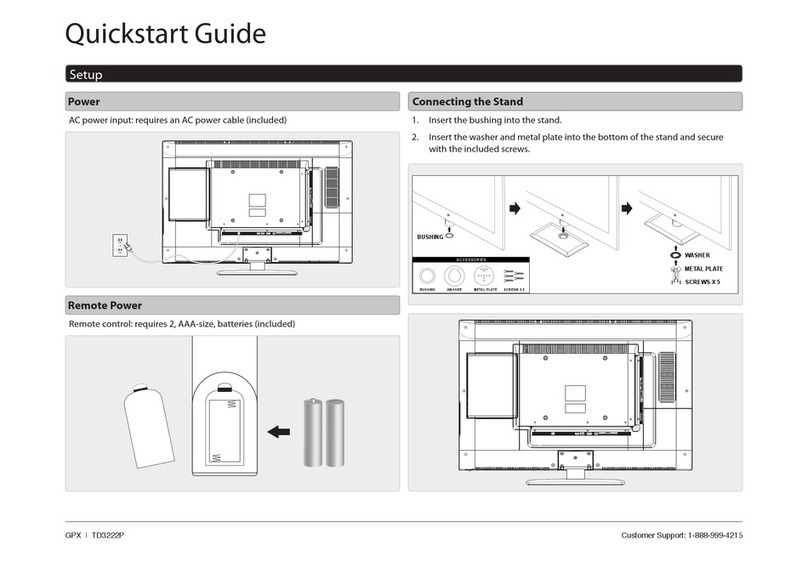 GPX TD3222P quick start guide