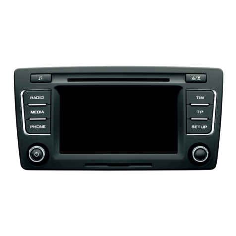 Skoda CAR RADIO BOLERO User manual