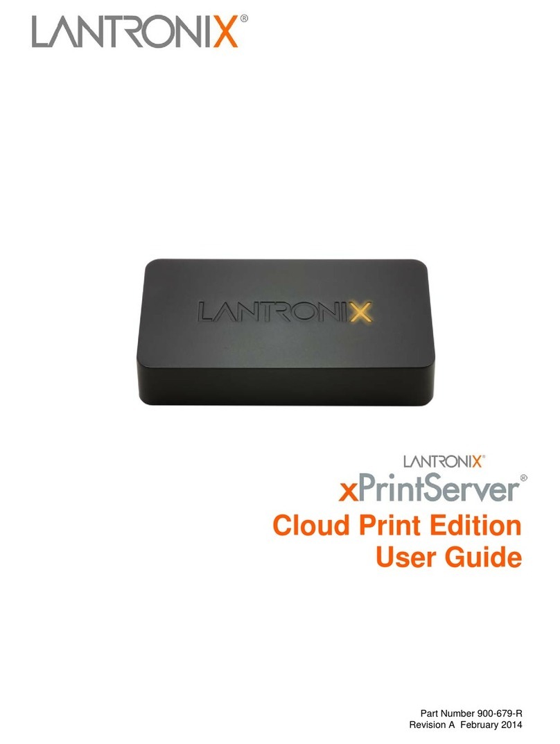 Lantronix xPrintServer user guide