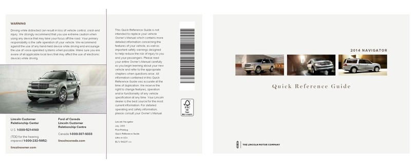 Lincoln NAVIGATOR 2014 User manual
