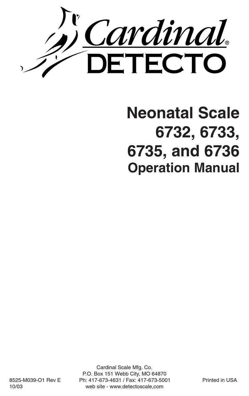 Cardinal Detecto 6732 User manual