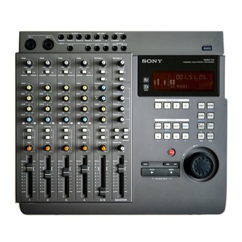 Sony MDM-X4 User manual