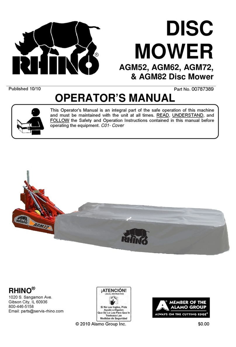 RHINO AGM52 Operator's manual