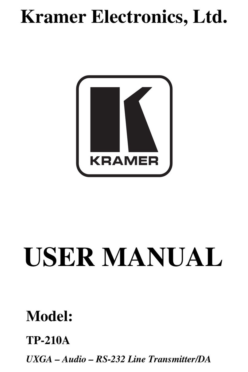 Kramer TP-210A user manual