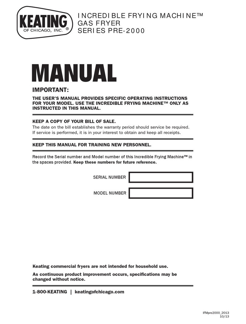 Keating Of Chicago pre 2000 series User manual