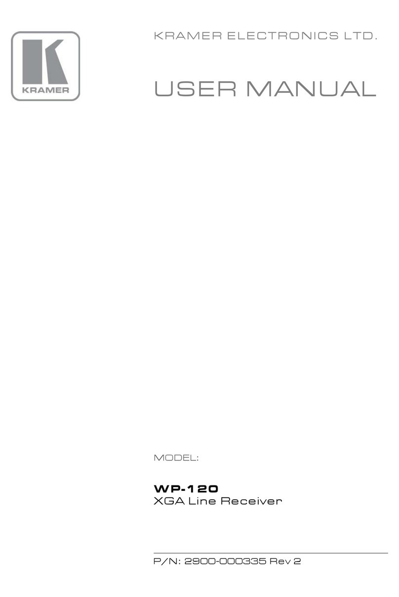 Kramer WP-120 User manual Kramer WP-120 User manual