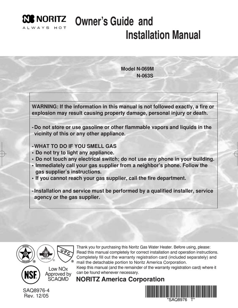 Noritz N-069M Instruction manual