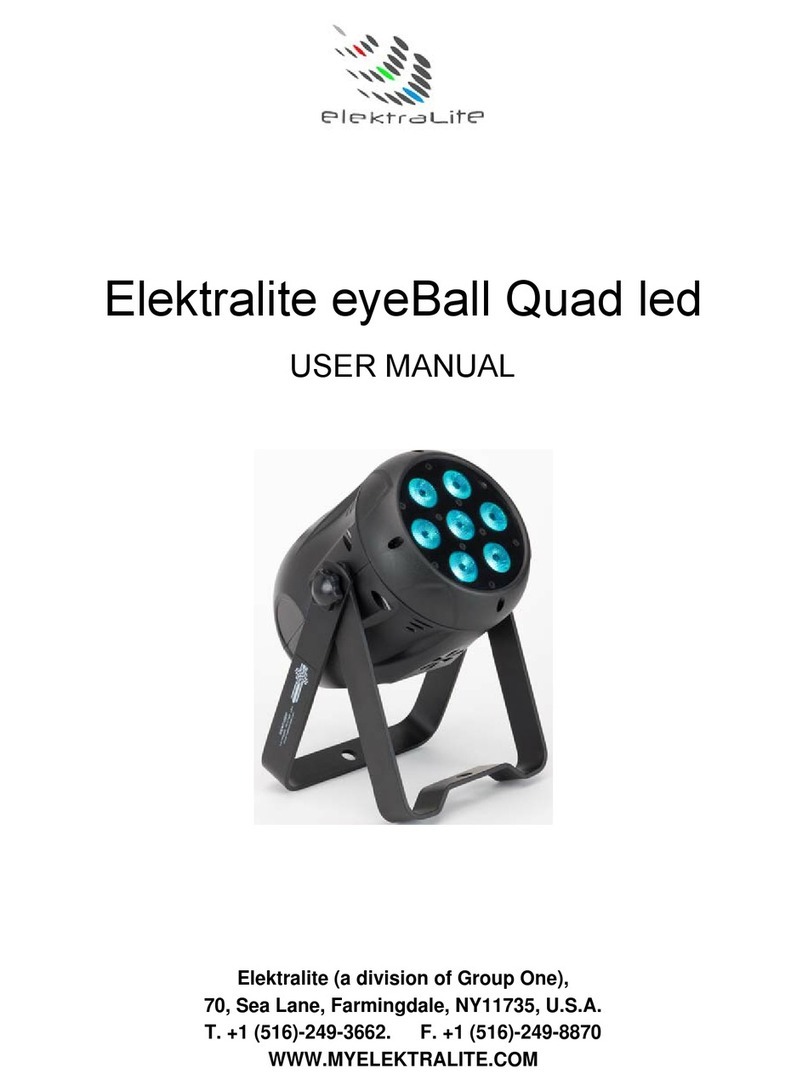 elektraLite eyeBall Quad led user manual