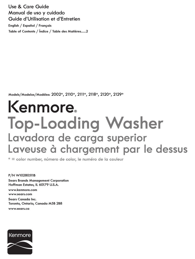Kenmore 2002 Series User manual Kenmore 2002 Series User manual