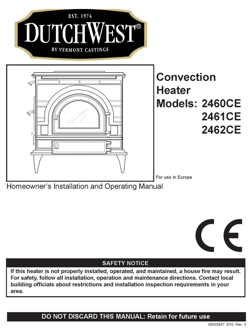 DutchWest 2460CE Homeowner's installation and operating manual