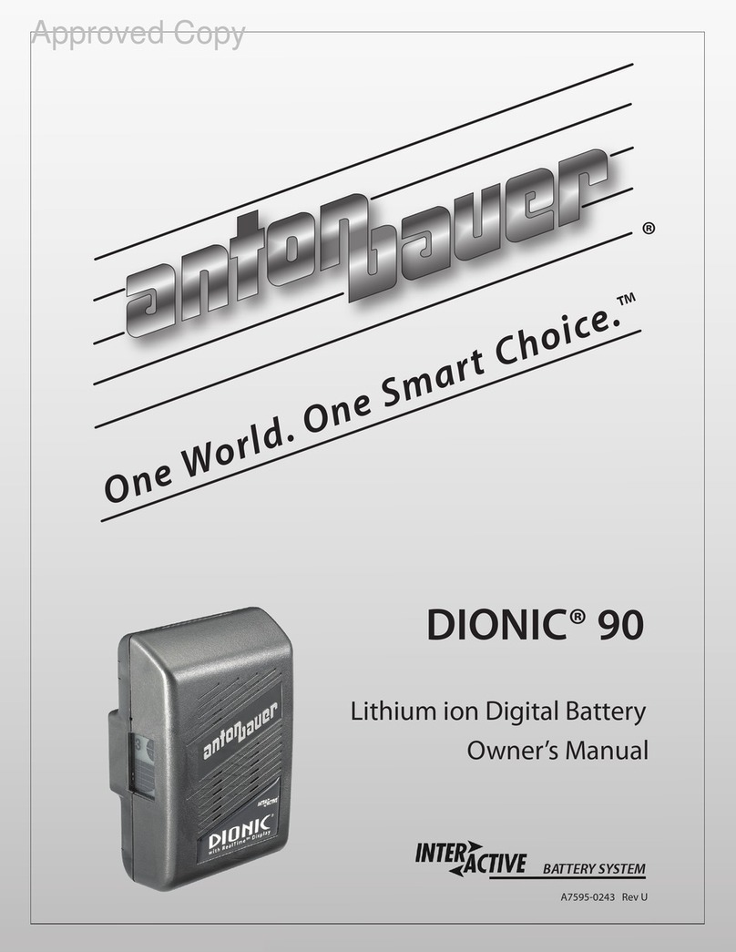 Anton/Bauer Interactive 2000 PowerCharger owner's manual Anton/Bauer Interactive 2000 PowerCharger owner's manual