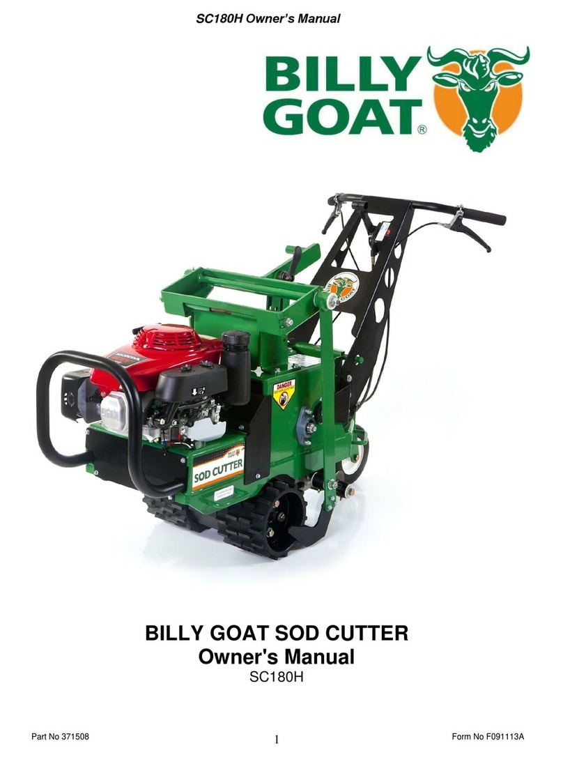 Billy Goat SC180H owner's manual