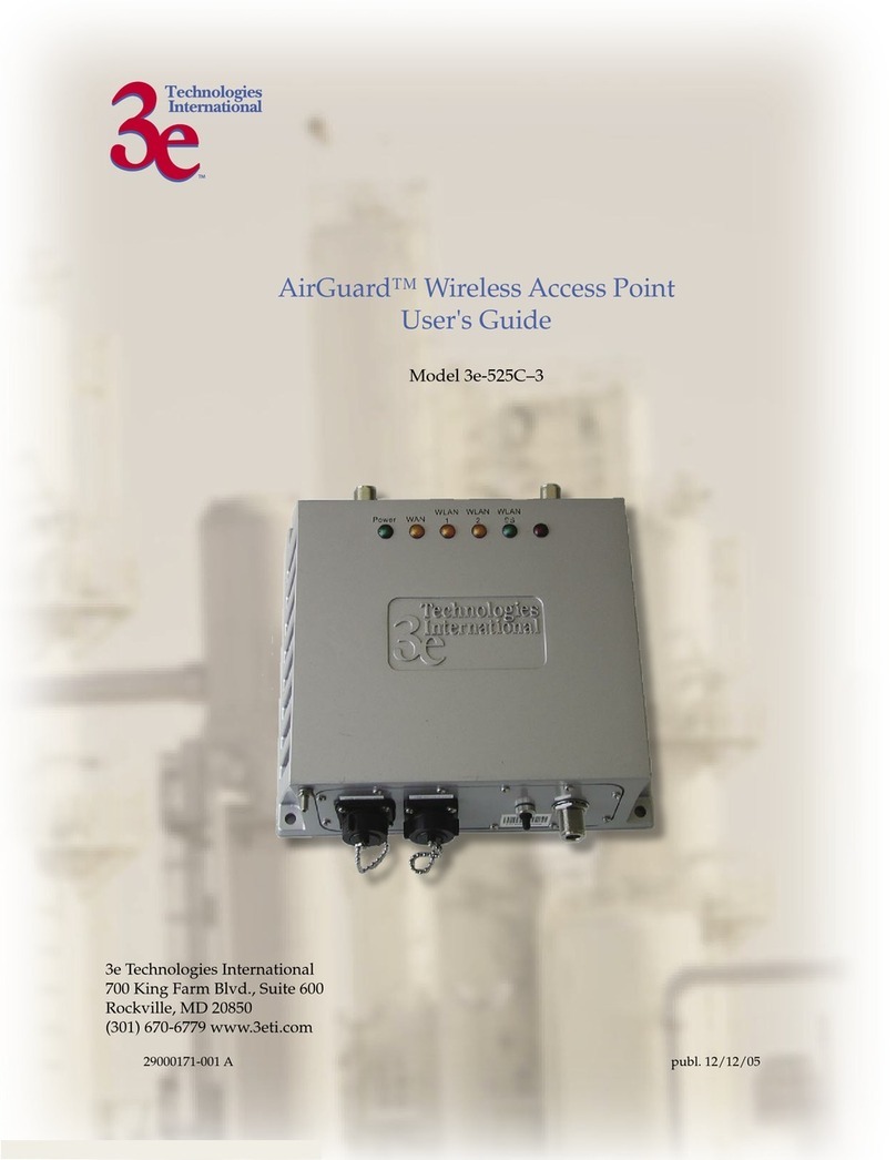 3e Technologies International AirGuard 3e-525C-3 user guide