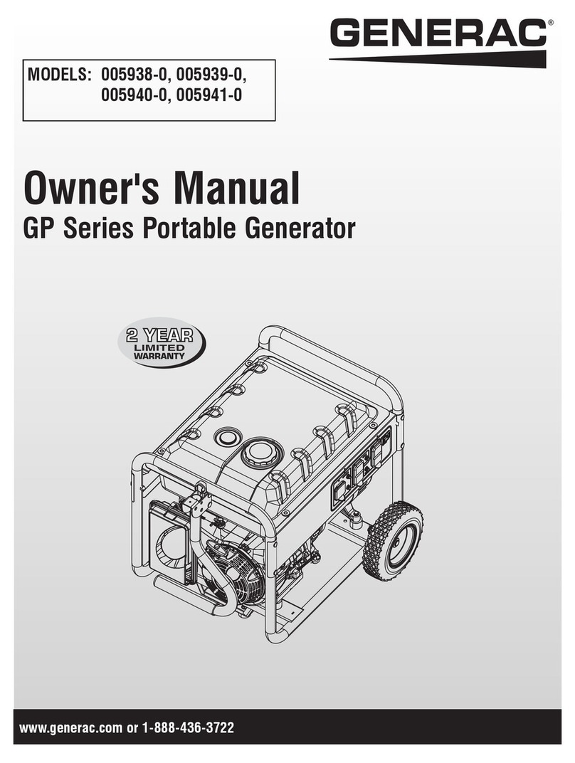 Generac Power Systems 005938-0 User manual Generac Power Systems 005938-0 User manual