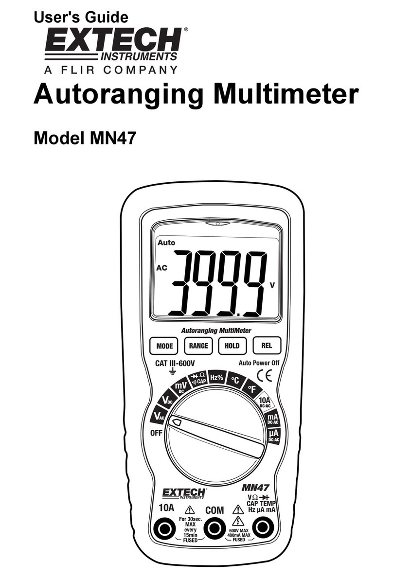 Extech Instruments MN47 User manual