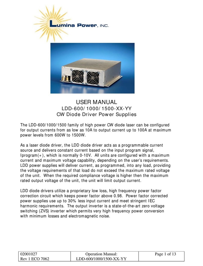 Lumina Power LDD-600 Series user manual