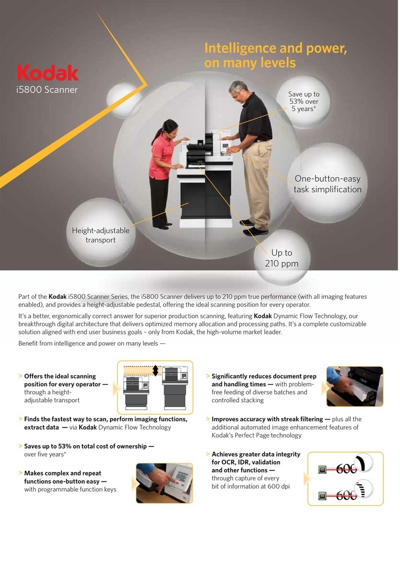 Kodak i5800 Scanner Brochure & specs