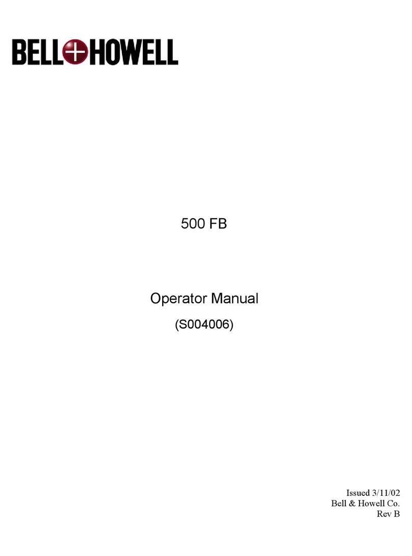 Bell and Howell 500 FB User manual