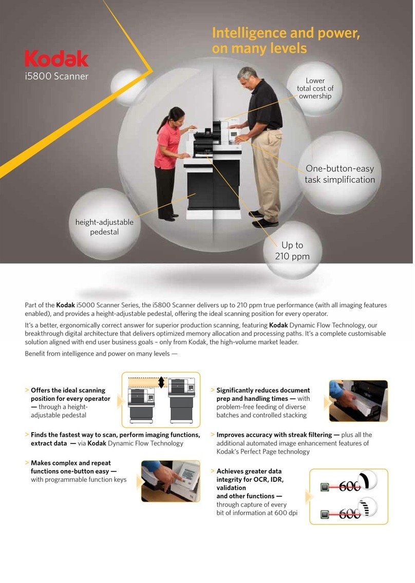 Kodak i5800 Scanner User manual