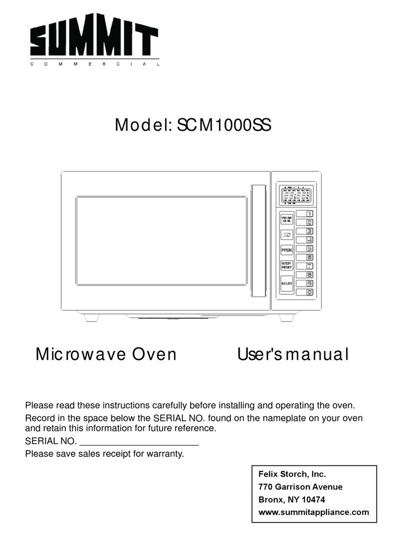 Summit SCM1000SS user manual