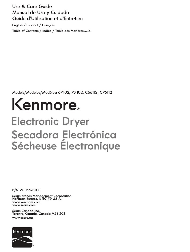 Kenmore 67102 User manual