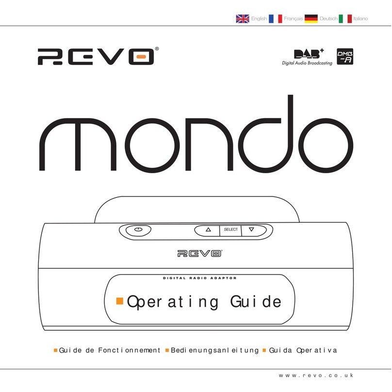 Revo Mondo operating guide Revo Mondo operating guide