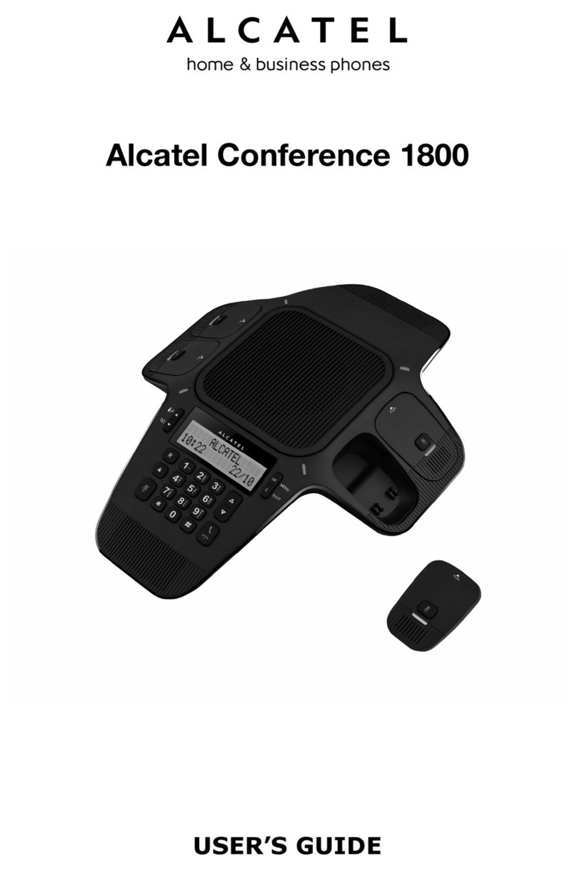 Alcatel Conference 1800 user guide