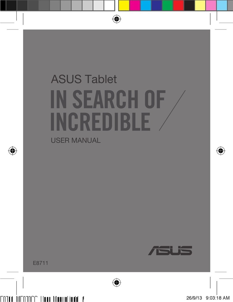 Asus E8711 User manual Asus E8711 User manual