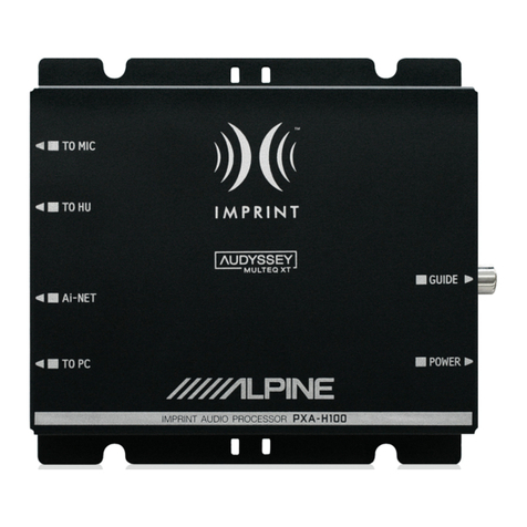 Alpine PXA-H100 User manual