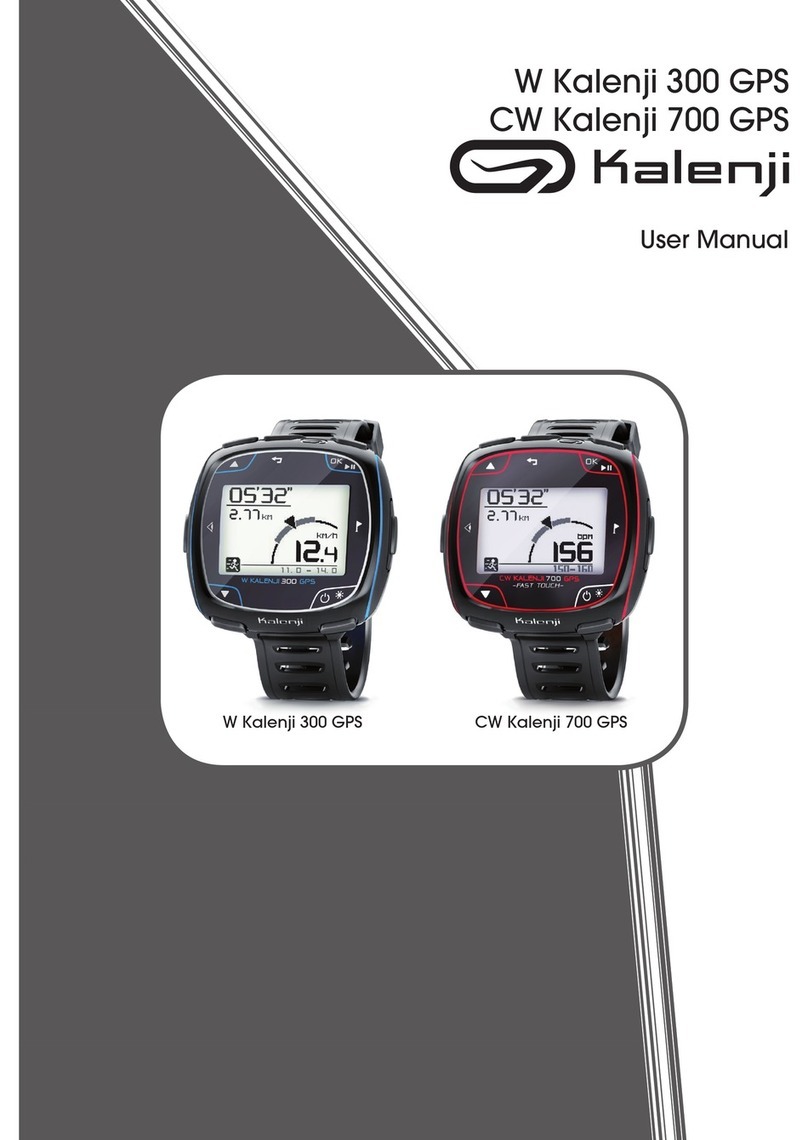Kalenji CW Kalenji 700 GPS user manual