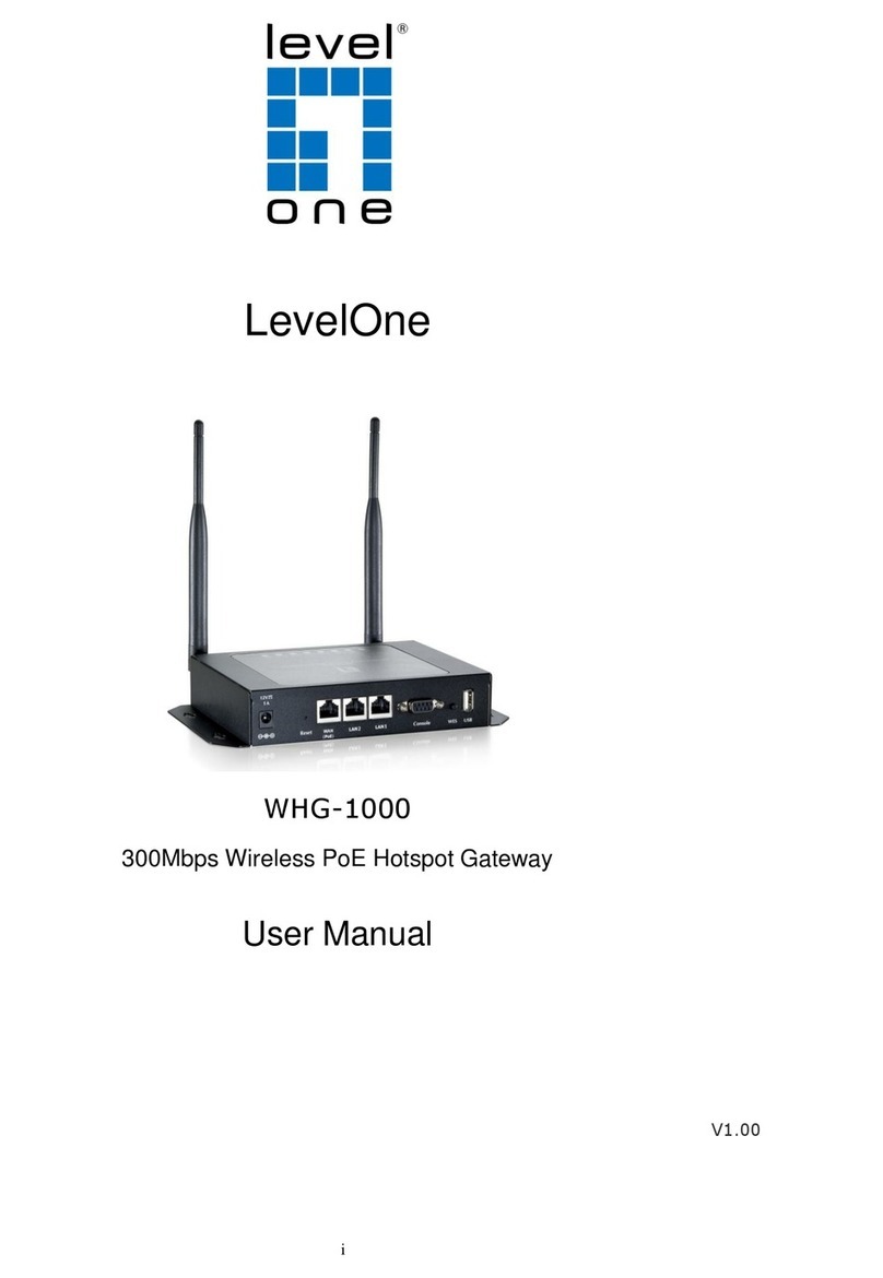 LevelOne WHG-1000 user manual