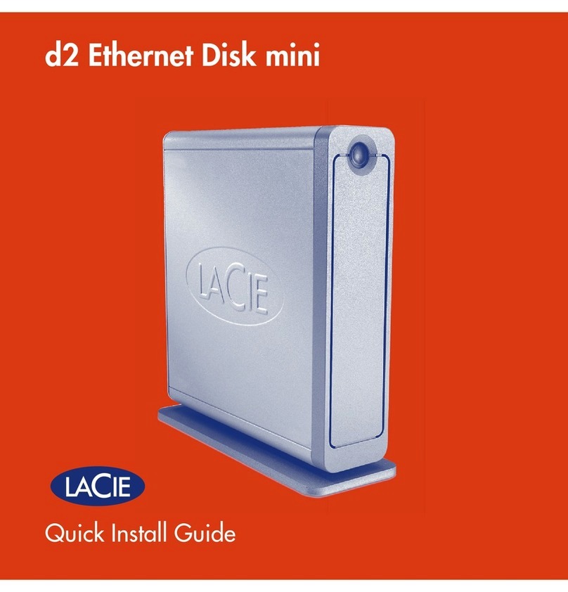 LaCie d2 Ethernet Disk mini User manual