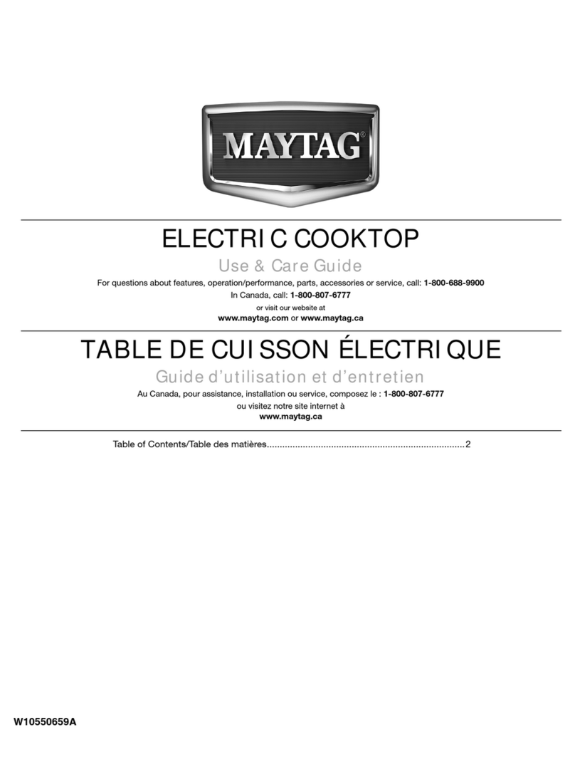 Maytag W10550659A User manual