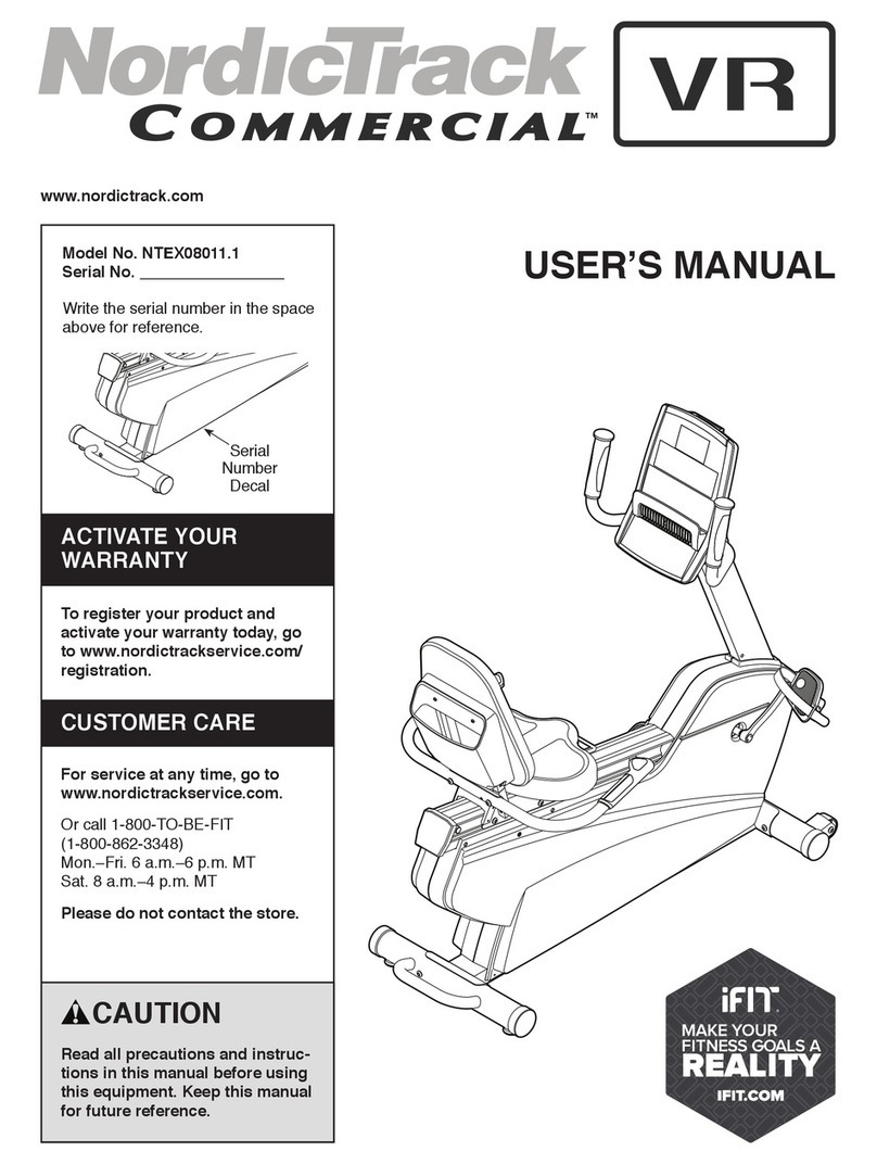 NordicTrack NTEX08011.1 User manual