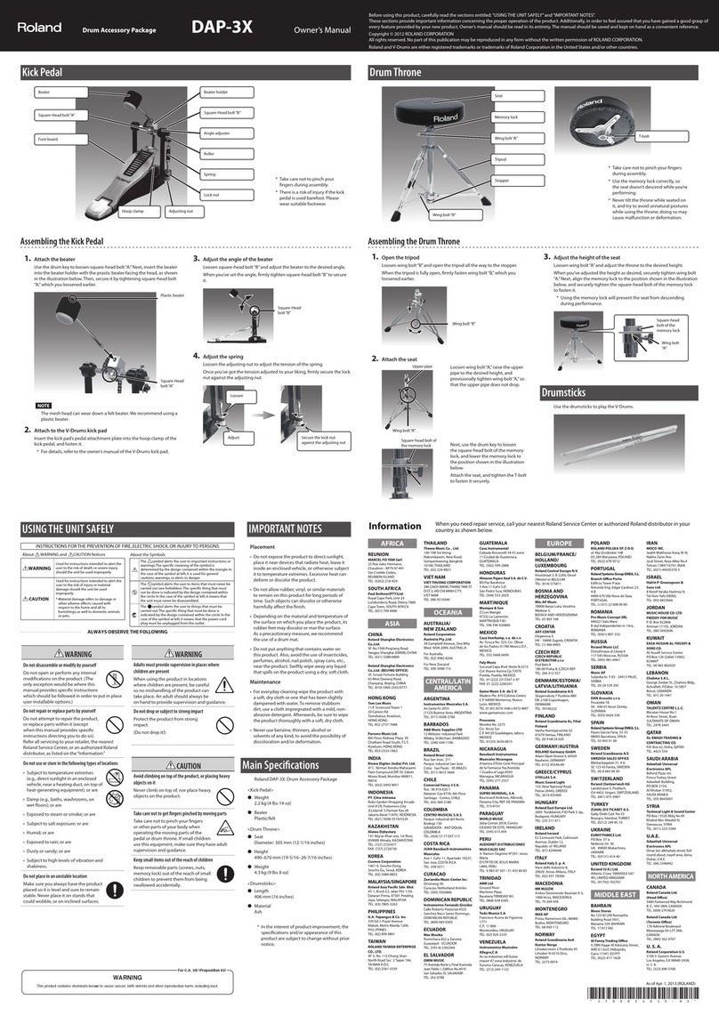 Roland DAP-3X User manual