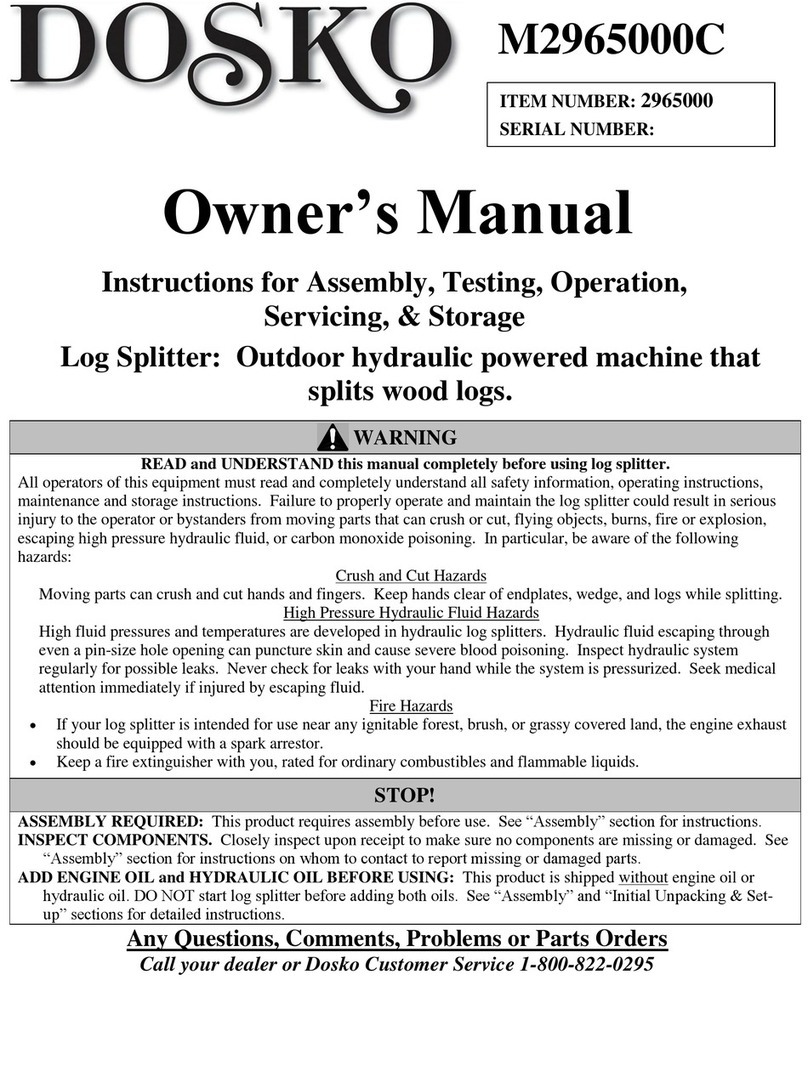 DOSKO M2965000C User manual