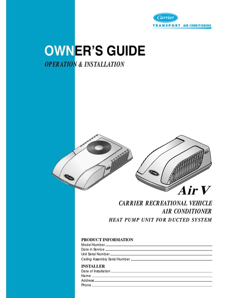 Carrier Air V User manual