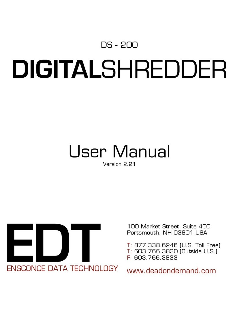 EDT Digital Shredder DS-200 user manual